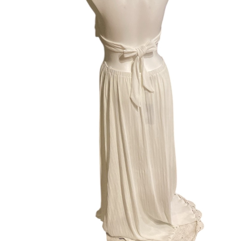Nova luxe White Evening Wedding Beach Wedding Dress. Size L NWT - Picture 11 of 11